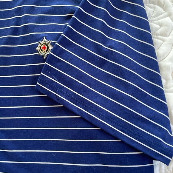 Draddy Sport Polo Blue & White Short Sleeve Size XL - Picture 5 of 5